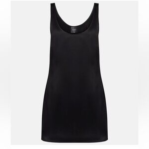 LESET Barb Satin Slip Dress